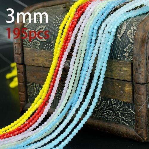 Wholesale AAA Crystal Glass Beads 195pcs/lot 3mm Bicone Beads 5328 Charm Loose Spacer Bead for DIY Jewelry Making