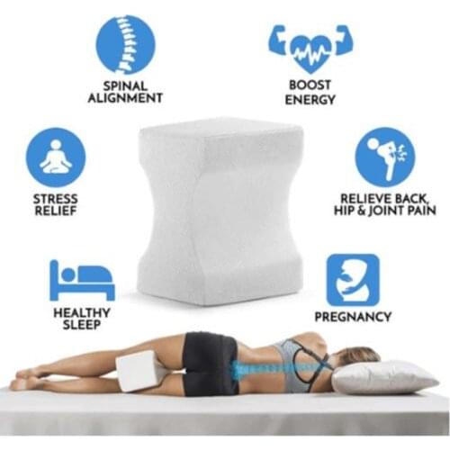 Visco Pillow Waist Between Legs Hip Knee Orthopedic Pillow Cushion for Side Sleepers Align Spine Pregnancy Body Back Support