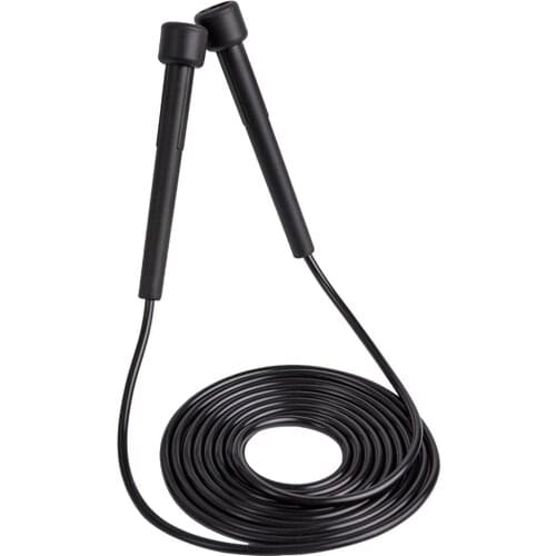 Skipping Rope Adjustable Sports Fitness Black Speed Jumping Rope With Non-slip Handle For Weight Loss Slim Body Use