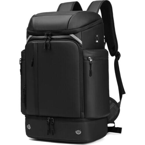 Men outdoors Mountaineering backpack large capacity Laptop Backpack Anti-theft travel USB charging Business Backpack Shoe bag