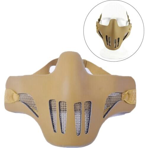 Airsoft Phantom Ghost Metal Steel Mesh Half Face Mask Paintball CS Shooting Mask Hunting Wargame Military Army Tactical Masks