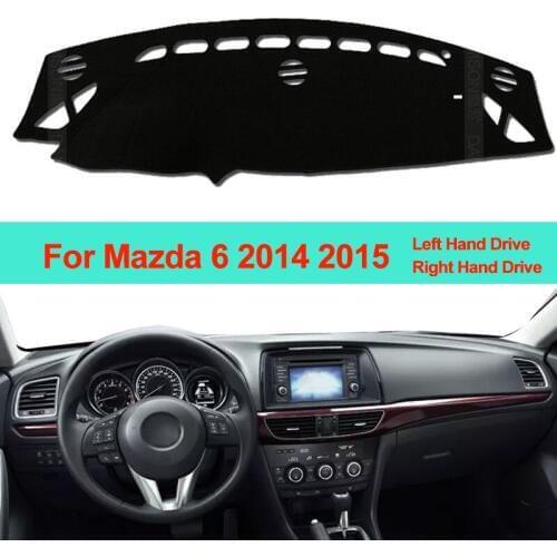 Car Inner Dashboard Cover Dash Mat Carpet Cushion For Mazda 6 2014 2015 Sun Shade Dash Board Cover DashMat LHD RHD Car Styling