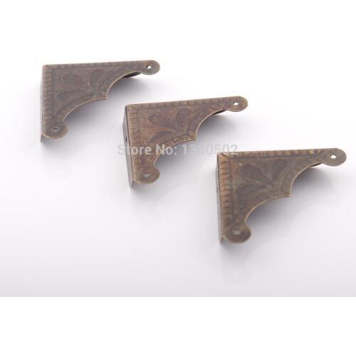 10pcs/lot 47*47*10mm Antique Bronze Color Metal Corner Protector Book Scrapbooking Corner Brackets for Wooden Box