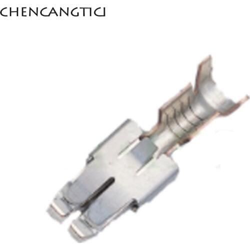 20 Pcs AMP Tyco 6.3 MM Brass Female Crimp Fuse Box Terminal Auto Wire Connector Pins G215 for VW BMW Audi Honda 927839-1