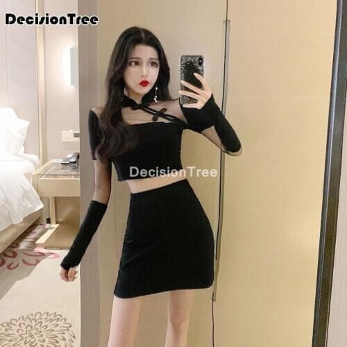 2021 satin cheongsam dress lady chinese qipap top+skirt set sexy wedding party gown traditional cheongsam vestidso qipao dress