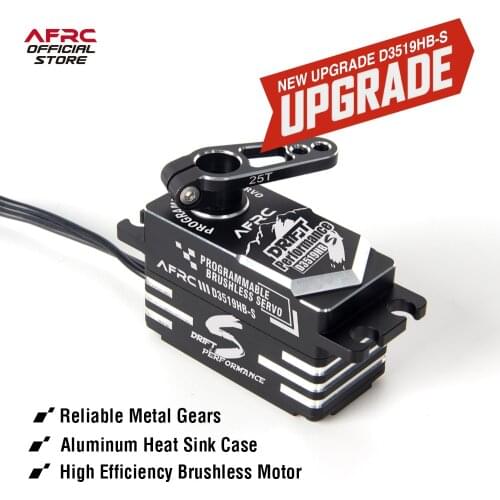 AFRC-D3519HB Low Profile Light Weight Metal HV Brushless Servo For YOKOMO HSP 1/18,1/10,etc Drift RC Car DIY Assembly Upgrading