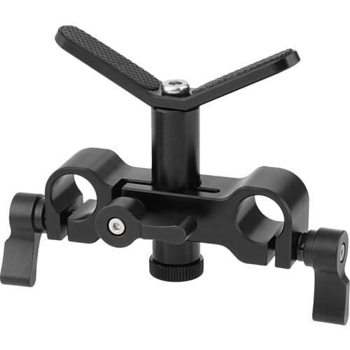 HDRIG Lens Support Mount Rod Clamp Holder Bracket for 15mm Rod System Follow Focus