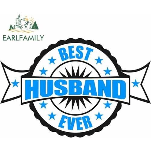 EARLFAMILY 13cm x 9.6cm for Best Husband Ever Anime Car Stickers Windshield Windows Decal Personality Scratch-Proof Decoration