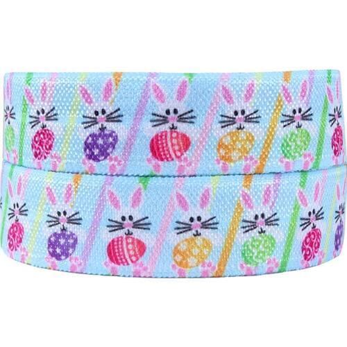FLRA FOE Easter egg fold over elastic for hair ties