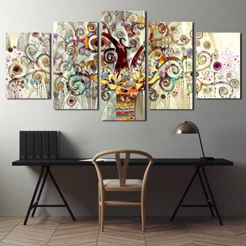 Rich Tree Of Life Wall Decor Canvas Painting Interior Picture Nordic Set Poster No Frame Print Wall Picture For Living Room