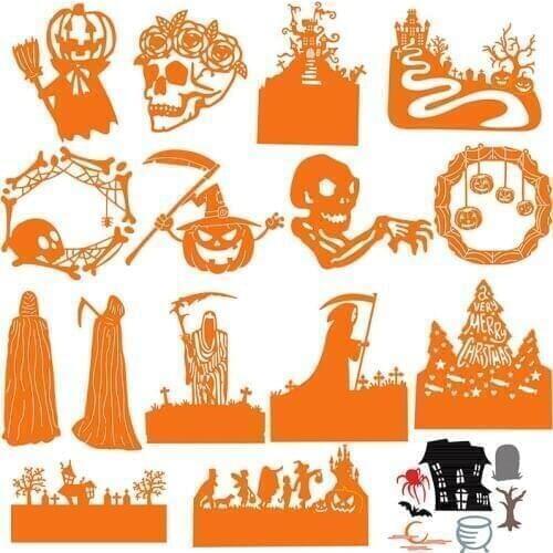 Halloween Series dies Pumpkin Skull Grim Reaper Metal Cutting Dies for Scrapbooking and Cards Making Paper Craft Dies New 2019