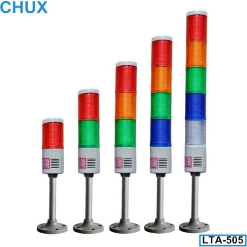Multi-layer Sound LED Flashing Light Security Alarm Signal Warning Lamp Machine Tool Signal indicator LTA-505 12V 24V 110V 220V