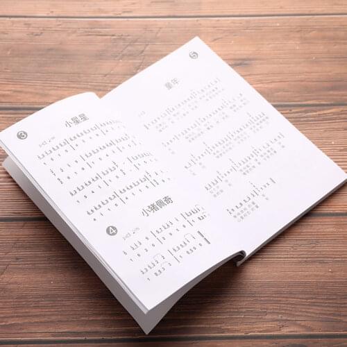Multi-song Portable Beginner Music Score Small Thumb Piano Text Numbered Music Book Thumb Guidebook