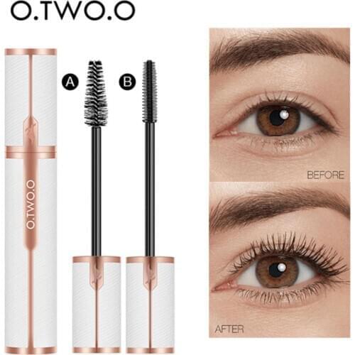 O.TWO.O High Quality Mascara Waterproof 4D Silk Fiber Volume Mascara Thick Lengthening Eyelash Extension Eye Makeup