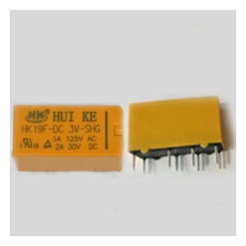 Signal Telecommunication 3V relay HK19F-DC3V-SHG HK19F-3VDC-SHG 3V 3VDC DC3V 1A 125VAC 8PIN