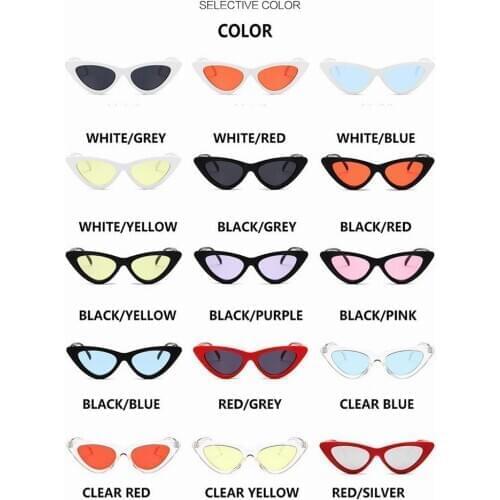New Hot Womens Retro Cat Eye Sunglasses Classic Anti-UV Vintage Fashion Shades Clear Eyewear Women Accessroies Dropshipping