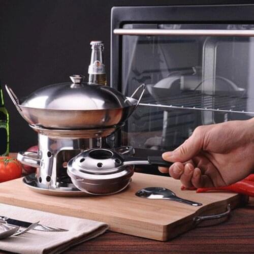 Alcohol Stove Multi-use Adjustable Stainless Steel Hiking Reusable Wear-resistant Durable Heater Portable Burner Travel Supplies