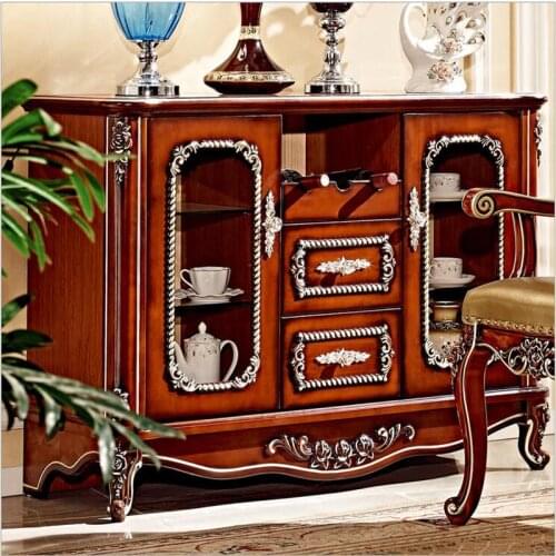 Antique wooden European Living Room Locker Cabinet for Sale pfy4003