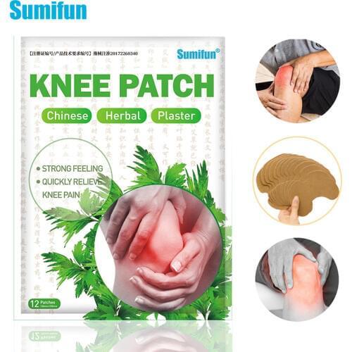 Sumifun 24Pcs Knee Plaster Wormwood Extract Knee Joint Ache Rheumatoid Arthritis Chinese Medical Patch D2245
