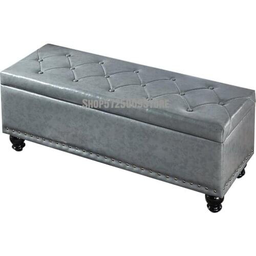 Shoes Changing Stool Light Luxury Household Door Clothing Store Sofa Stool Rectangular Storage Can Sit In The Bedroom Bed End St