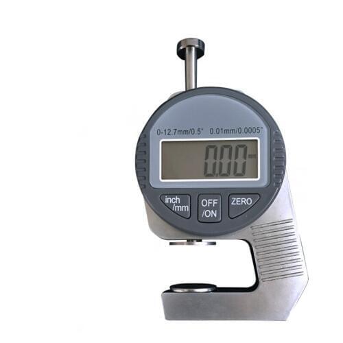 Mini 0.01mm Digital Thickness Gauge Meter 0-10mm Large LCD Electronic Dial Indicator Sponge Thickness Measure Tool WIth Box