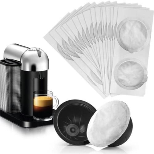 62MM Disposible Nespresso Vertuo Coffee Capsule Seals Foils Cream Foam Cafe Filter Lid Sticker For Nespresso Vertuo Plus 50/100P