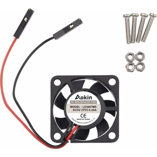 Raspberry PI Fan Active Cooling Fan for Customized Acrylic Case / 5V plug-in and play/Support raspberry pi model B Plus