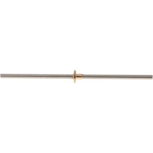 T8 Stainless Lead Screw with Brass Nut for 3D Printer Kit Parts Dia 8mm