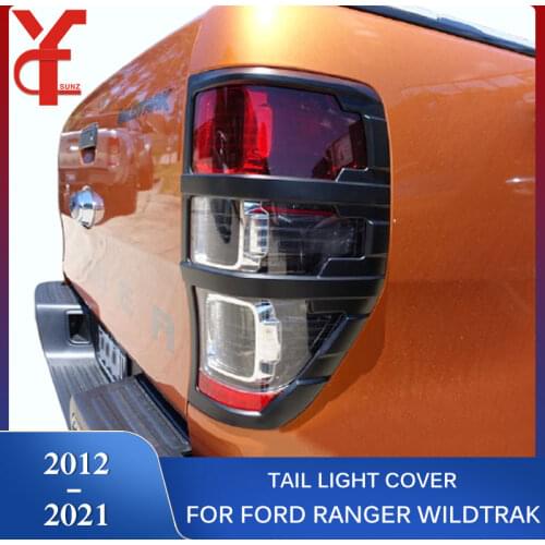 ABS Tail Lights Cover For Ford Ranger Wildtrak T6 T7 T8 2012 2013 2014 2015 2016 2017 2018 2019 2020 2021