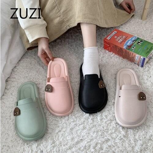 ZUZI Comfortable Nurse Shoes Womens Soft-soled Flat Slippers 2021 Autumn New All-match One-step Lazy Shoes Peas Shoes Trend