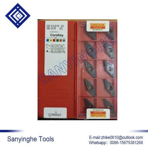 Free shipping high quality 10pcs/lots VBMT160408E-RM cnc carbide turning inserts