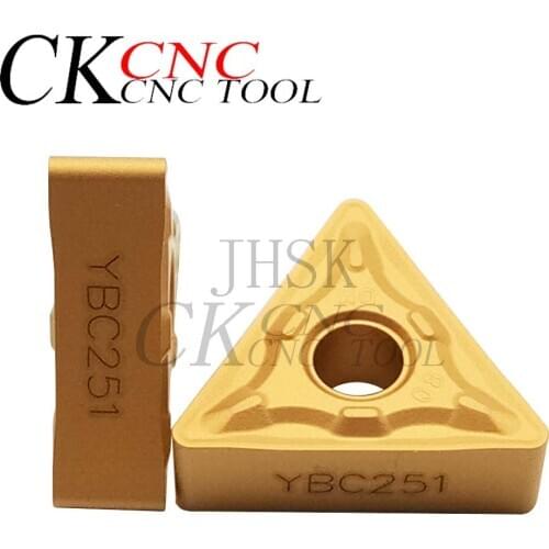 10pcs TNMG160408-DM YBC251 TNMG160408R-ZC YBC251 Turning Inserts Cutting blade for Holder SCLCR/SCFCR Turning tip for Steel