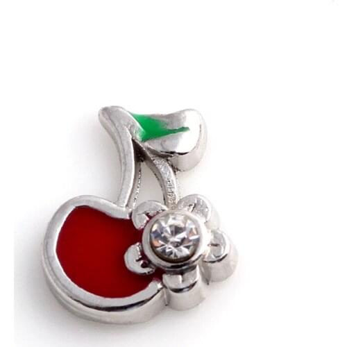 20Pcs/lot Cherry Floating Charms Hand-made DIY for Glass Lockets