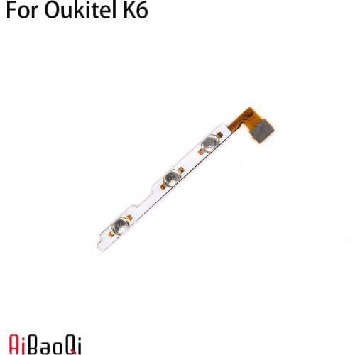 AiBaoQi New Original Main Oukitel K6 power on/off+ volume FPC Key up/down button flex cable FPC For Oukitel K6 Phone