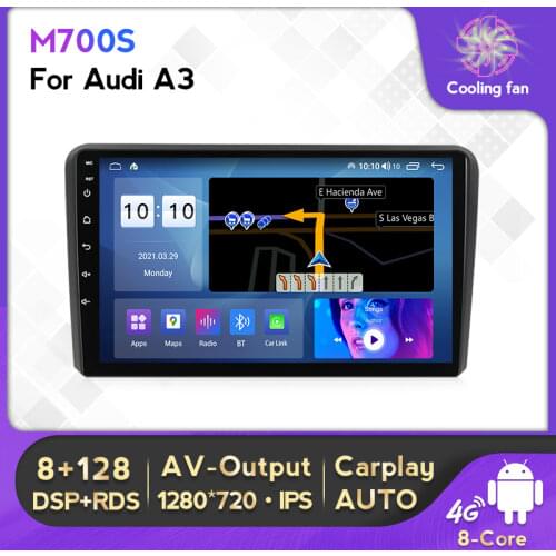 6G 128G IPS DSP Carplay RDS Android 11 Car Radio Multimedia For Audi A3 8P 2003 - 2013 RS3 Sportback stereohead unit