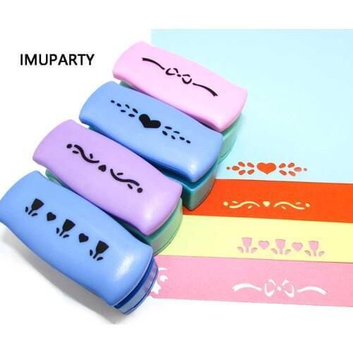 Border Punch Margin Cutter Embossers Pattern Craft Punchers Scrapbooking Decorations Invitation Cards DIY Handwork Tools 45MM
