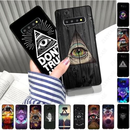 Pyramid eye symbol illuminati Slim Phone Case For samsung s20fe s10plus s10e s10lite s9 s8plus s20 plus s7 s6edge s20ultra cover