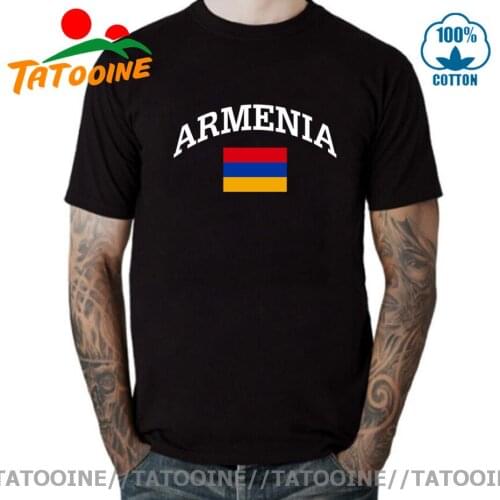 Tatooine Armenia Flag Men T Shirt Streetwear Short sleeve T-shirts For Man 3XL High Quality Fashion Male Cotton Summer Tee shirt