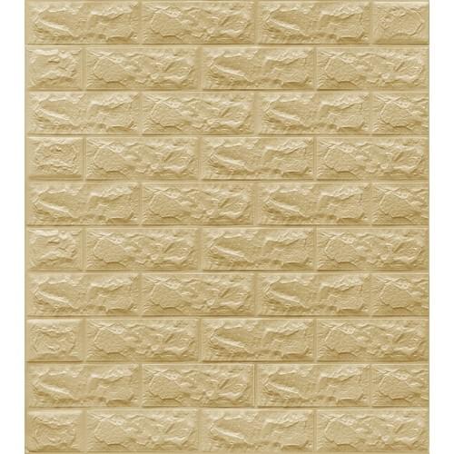 Colored Walls Yellow Self-Adhesive Brick Flexible Wall Panel