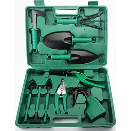 Gardening and Planting Tools, Flower Garden, Watering Bottle, Potted Plants, Pruning and Digging Shovel Ten-Piece Set