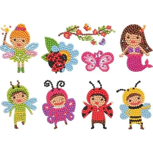 Interesting Diamond Embroidery Panda Pattern Diamond Painting For Children Round Diamond Double Sided Sticker ChristmasGift