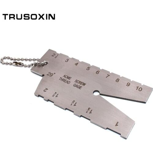 Stainless Steel Screw thread Cutting angle gage Gauge Measuring Tool Welding Inspection Ruler 29 Degree ACME Screw Thread Gauge