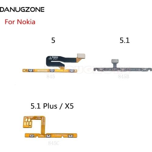 Power Button Switch Volume Button Mute On / Off Flex Cable For Nokia 5 TA-1008/1024/1027/1030/1044/1053 5.1 Plus X5