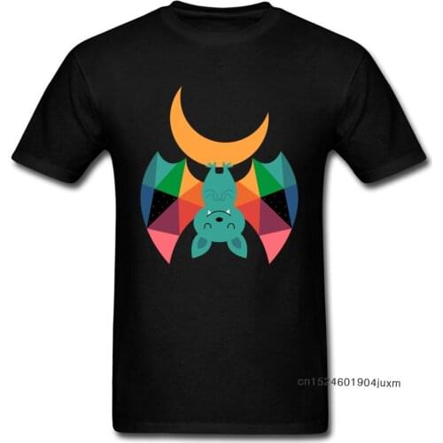 Mens T-shirt Moon Child Tshirt Geometric Bat Designer Men T Shirt Round Neck Short Sleeve Cotton Fabric Tees Summer Tops