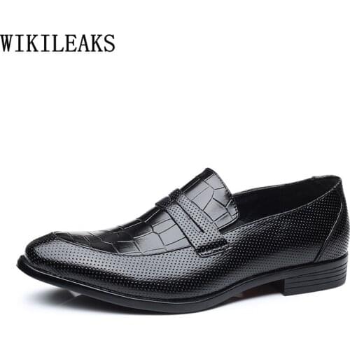 Formal Party Shoes for Men Loafers Oxford Slip on Shoes for Men Office 2021 Wedding Dress Men Dress Shoes Leather Business Suit