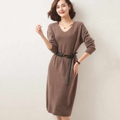 MVLYFLRT Fashionable Knitted Dresses