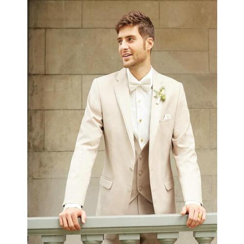 Latest Coat Pant Designs Champagne Beige Wedding Men Suit Slim Fit 3 Piece Tuxedo Custom Suits Groom Prom Blazer Terno Masuclino