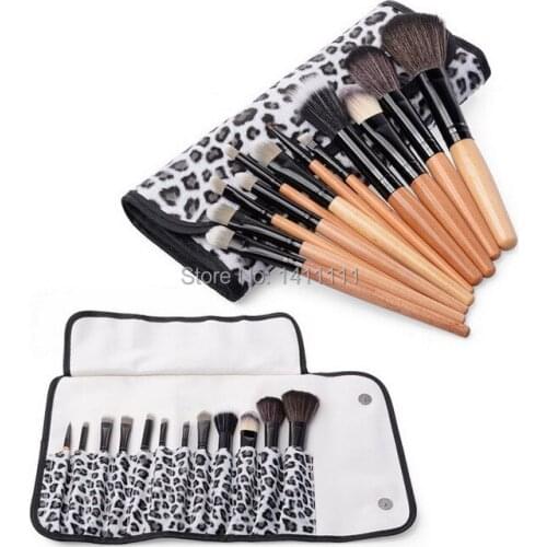 Wholesale DHL Free Shipping Makeup Brushes Set Kit 12pcs in 1 Pro Concealer Foundation Eyeshadow Brush + Portable CASE MB93