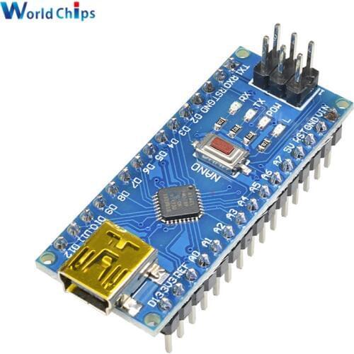 5PCS MINI USB NANO V3.0 CH340 CH340G 5V 16M Atmega328 ATmega328P Micro Controller Board Module for Arduino Nano 3.0 Pro Mini
