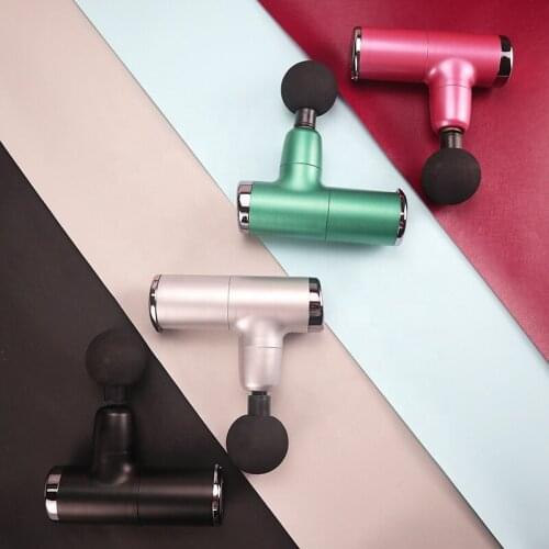 Portable Electric Handheld Pocket Body Muscle Massager Fitness Therapy Deep Vibrating Fascial Mini Massage Gun for Women